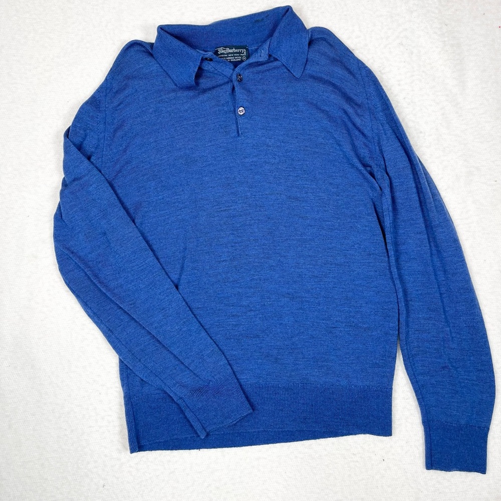 Vintage Burberry Merino Wool Men’s Polo